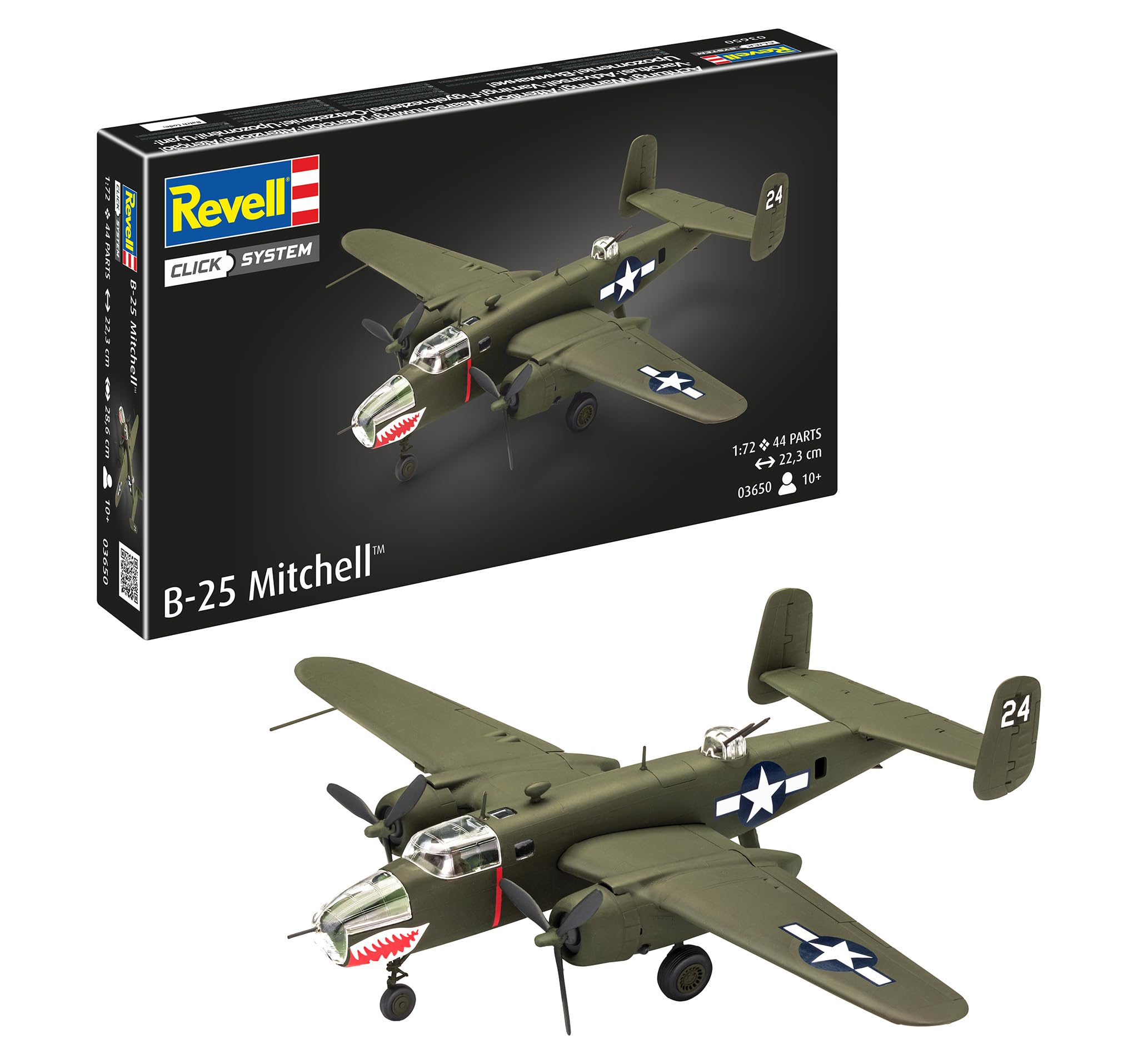 Amazon | ドイツレベル(Revell) 1/72 アメリカ陸軍 航空隊 B-25